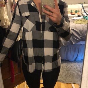 Black and white flannel